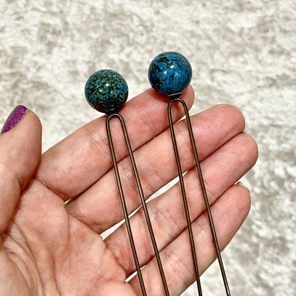 Antique Vintage Chinese Bakelite Hairpins Ornaments Japanese Accessories - Picture 7 of 7